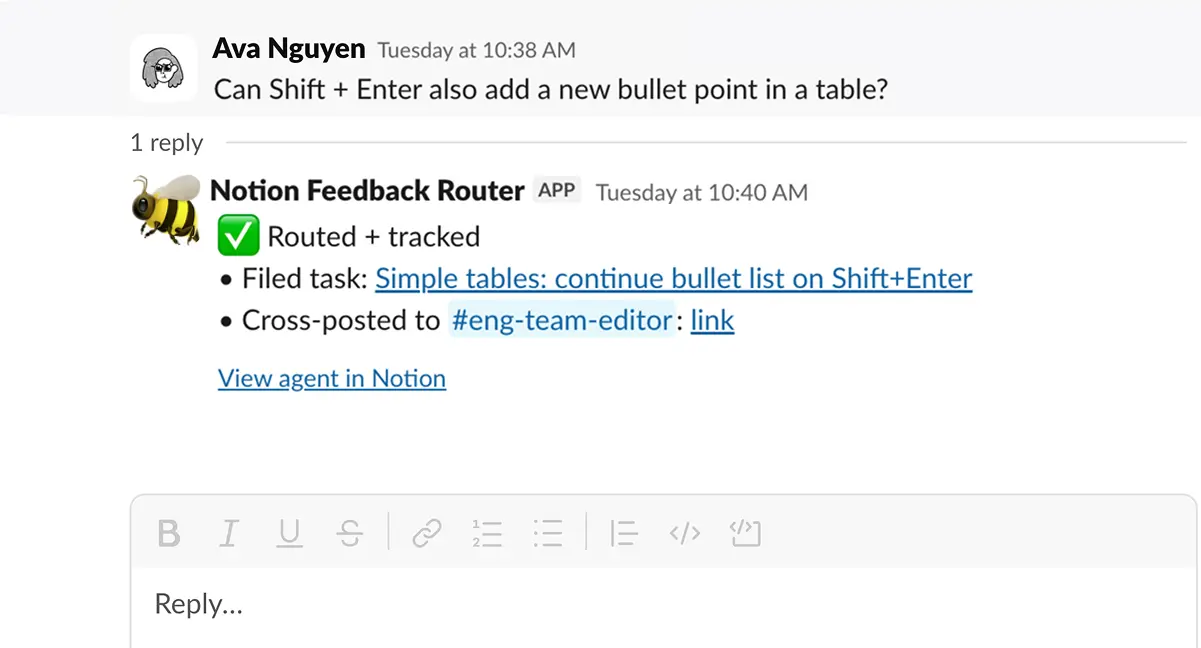 Feedback router