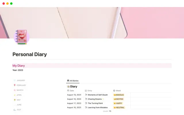 Personal Diary