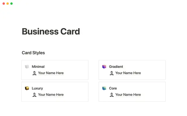 Business card