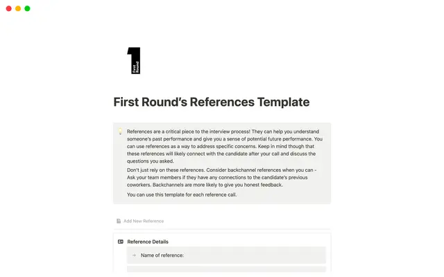 References
