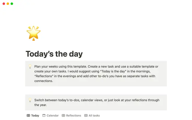 Today is the day --