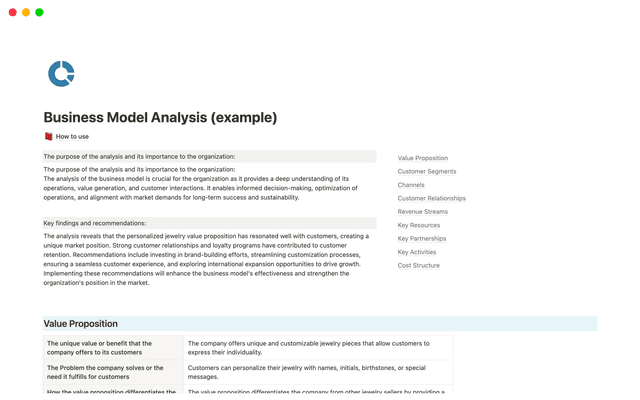 Business Model Analysis