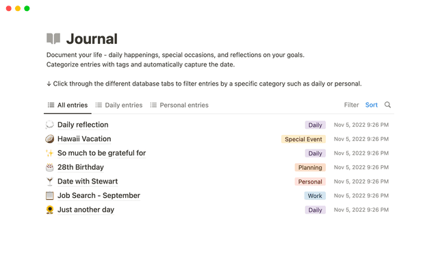 Journal