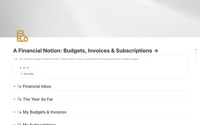 Financial tracker