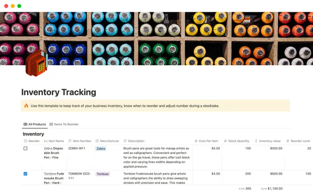 Inventory Tracking