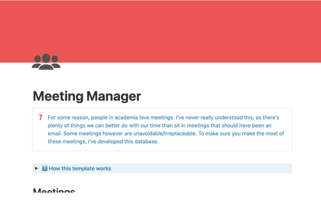 Meeting Manager