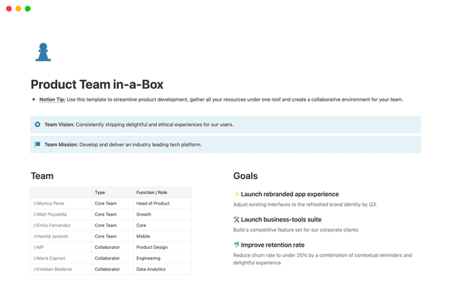 Product Team in-a-Box