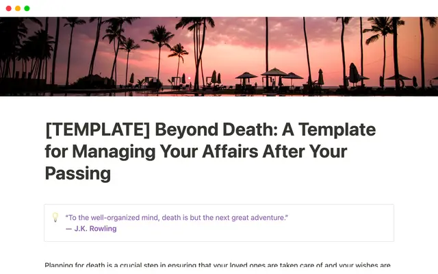 Beyond Death