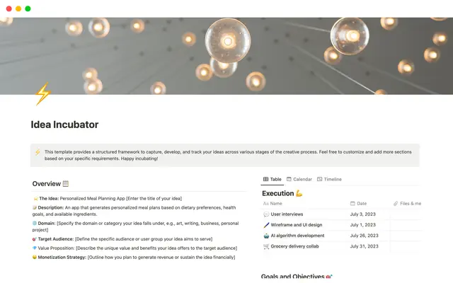 Idea Incubator