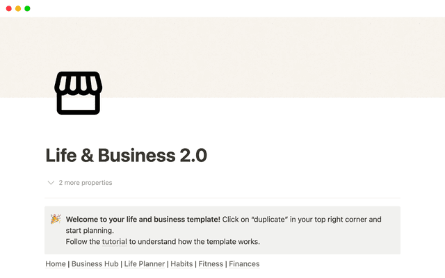 Life and Business Planner 2.0